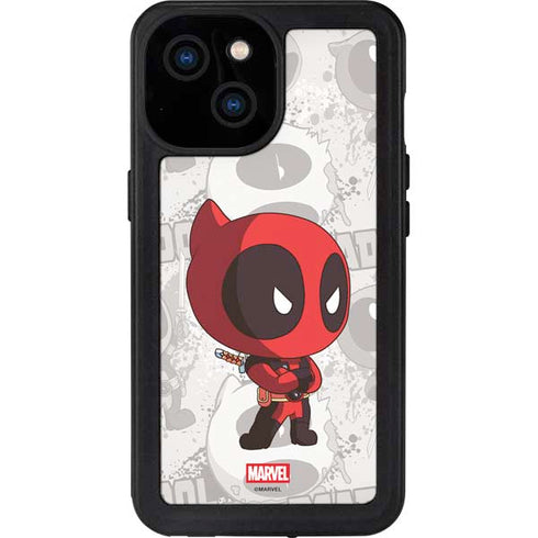 Marvel Deadpool Babypool iPhone 15 Waterproof Case